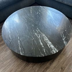 Marble Top Round Coffee Table 