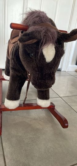Vintage Brown Rocking Horse