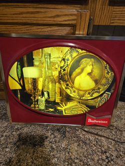 Vintage 1950s Budweiser Wall Light 