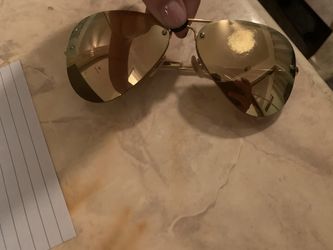 Rayban pink/chrome Aviator sunglasses