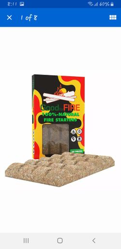 Fire Starters - Fire Starter Squares - Camp Fire Starter - BBQ Fire Starter - Fire Starters Fireplace - Best Fire Starter - Grill Fire Starters