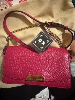 Burberry Red Leather Crossbody Bag