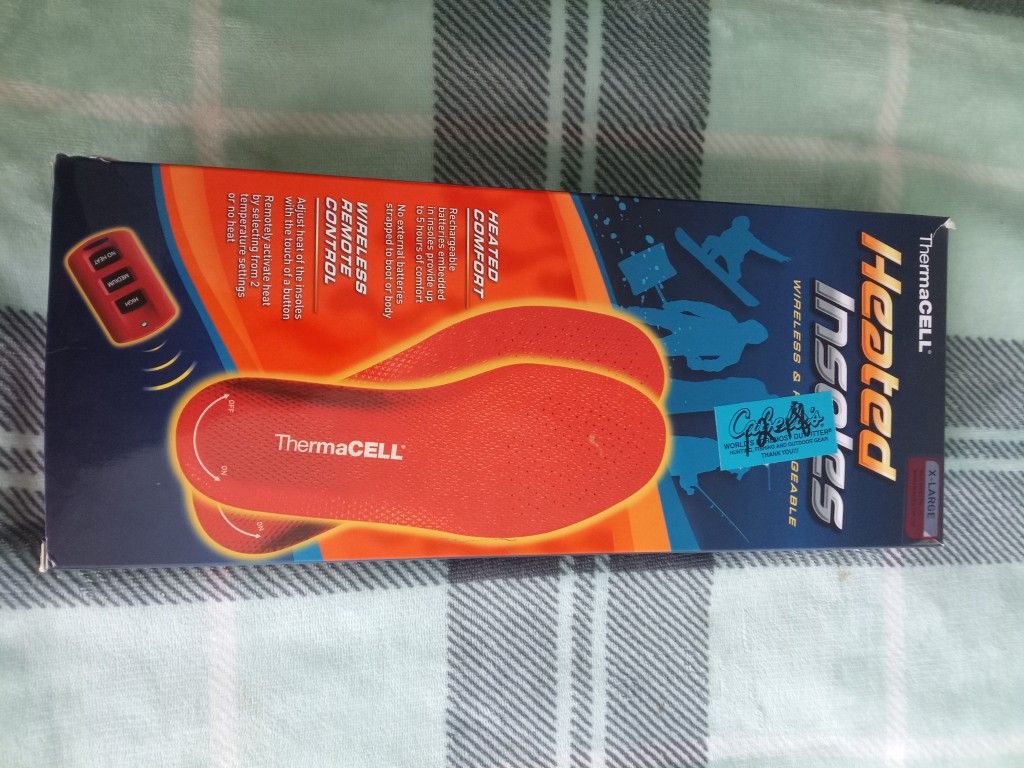 (NEW) ThermaCELL Heated Insoles ( Wireless & Rechargeable)