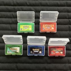 Pokemon GBA Games (Emerald, Leaf, Ruby, Sapphire, Fire)
