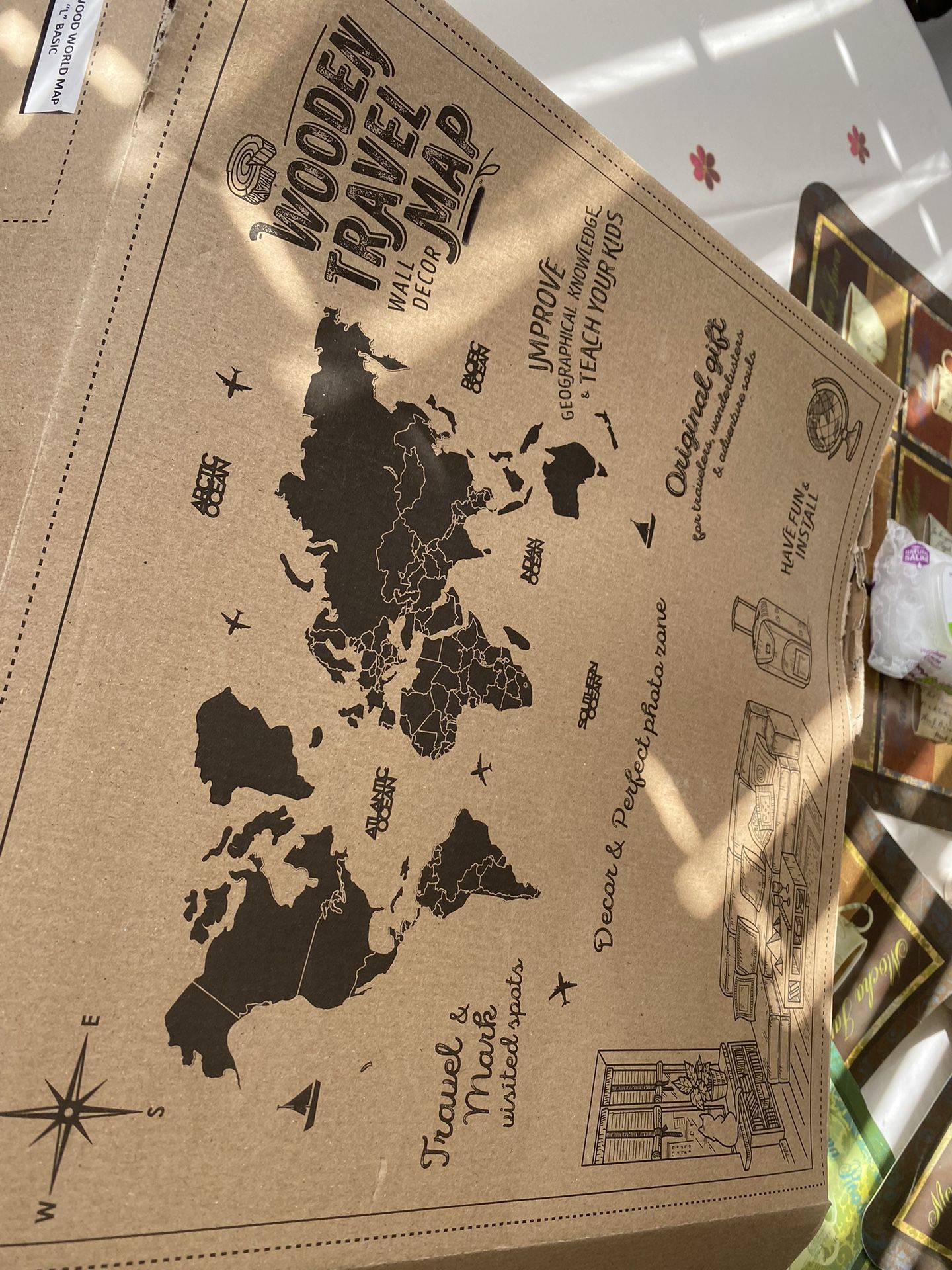 THE WOOD 3D Wood World Map Wall Art Large Wood Wall Décor Housewarming Gift Idea Wood Wall Art Work