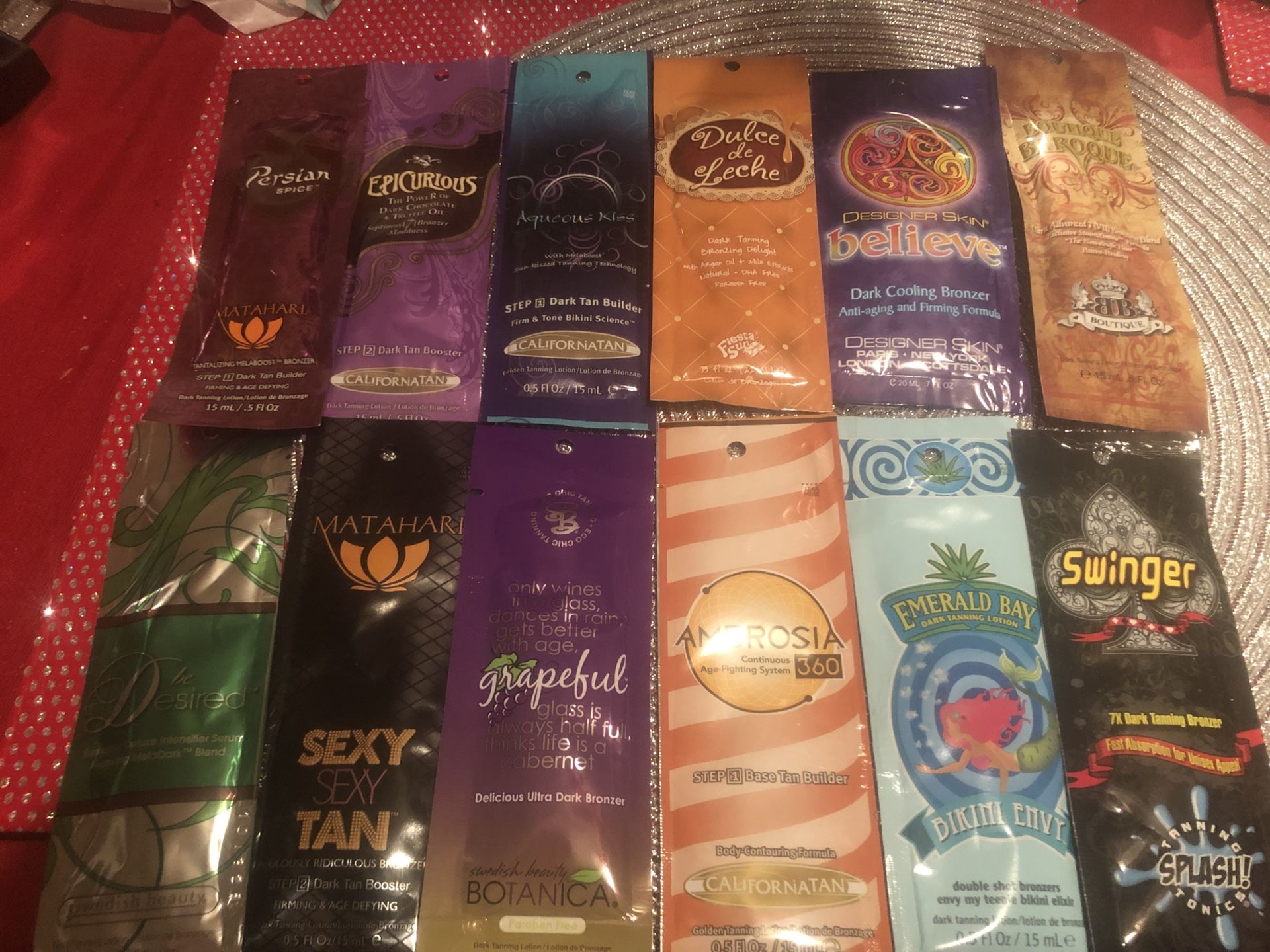 25 mixed tanning lotion lot
