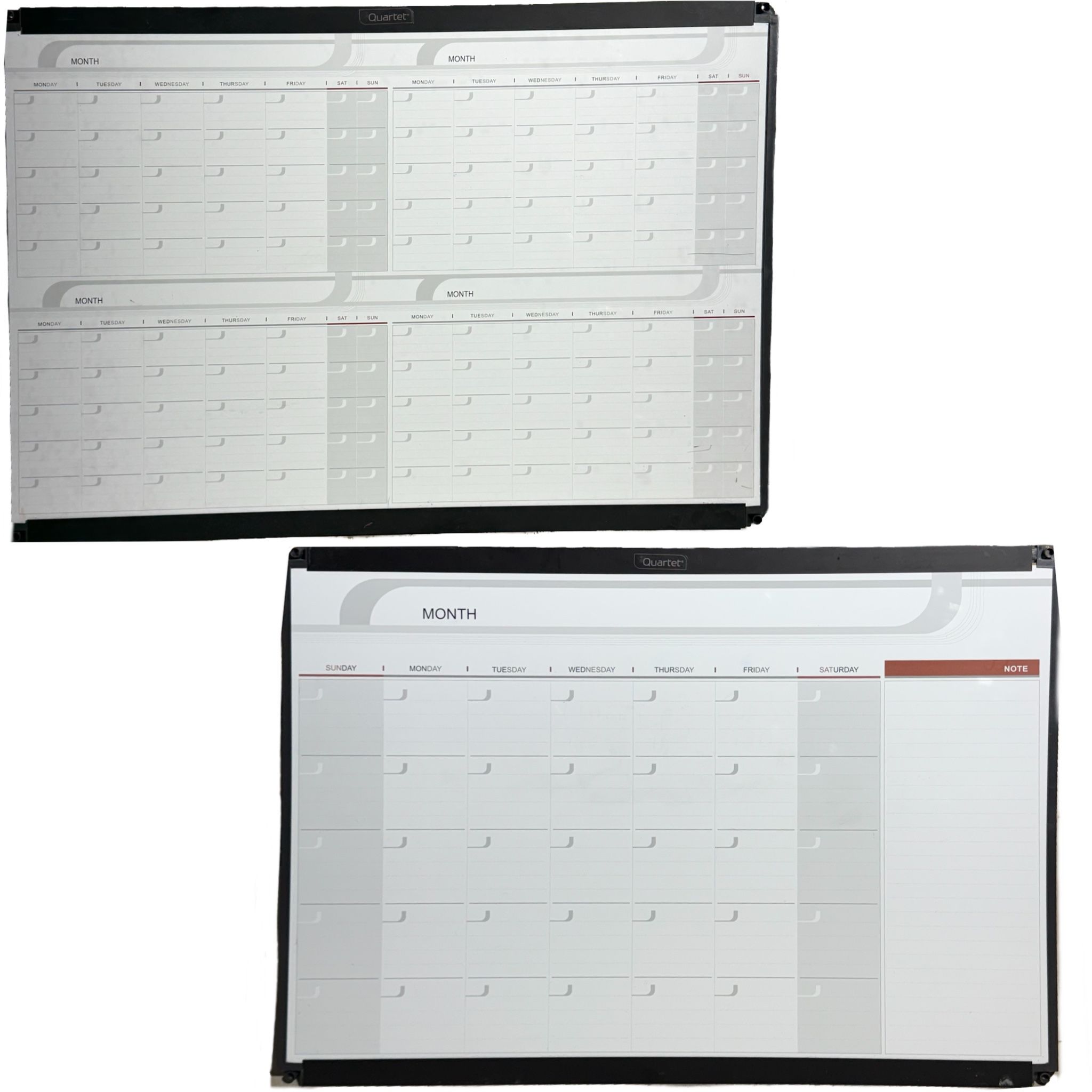 Quartet Magnetic Dry Erase Calendar Board • 25.5” x 36” (2 available)