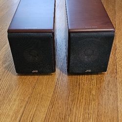 JVC wood coned desk speakers
