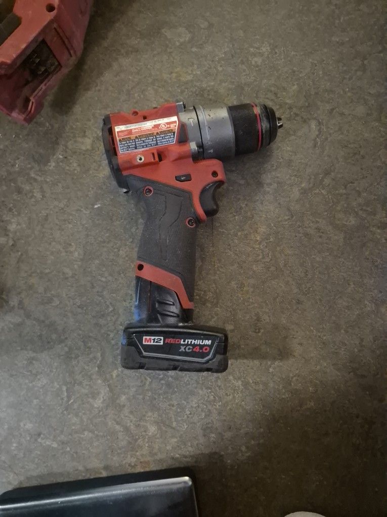 Milwaukee Drill And Battery 