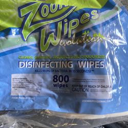 Zoom Wipes Evaluation Disinfecting Wipes 800 Count Refill 