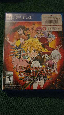Playstation 4 Game - Seven Deadly Sins: Knights of Britannia PS4