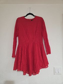 Christmas/Holiday Red Lace Dressby H & M. Women's Sz 14.