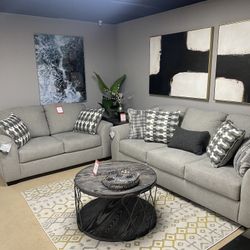 Avenal Park Gray Sofa and Loveseat