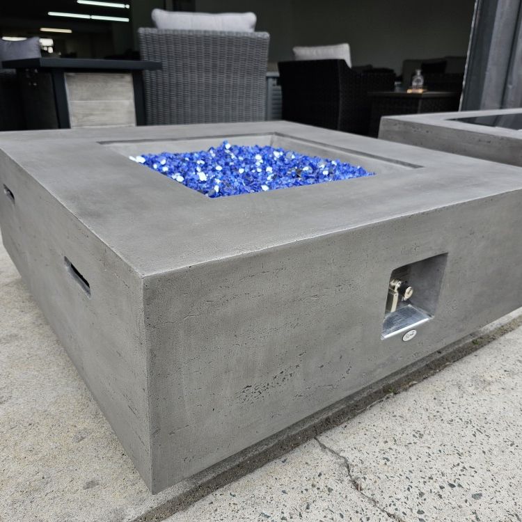 New Concrete Fire Pit Heater Patio Furniture Propane