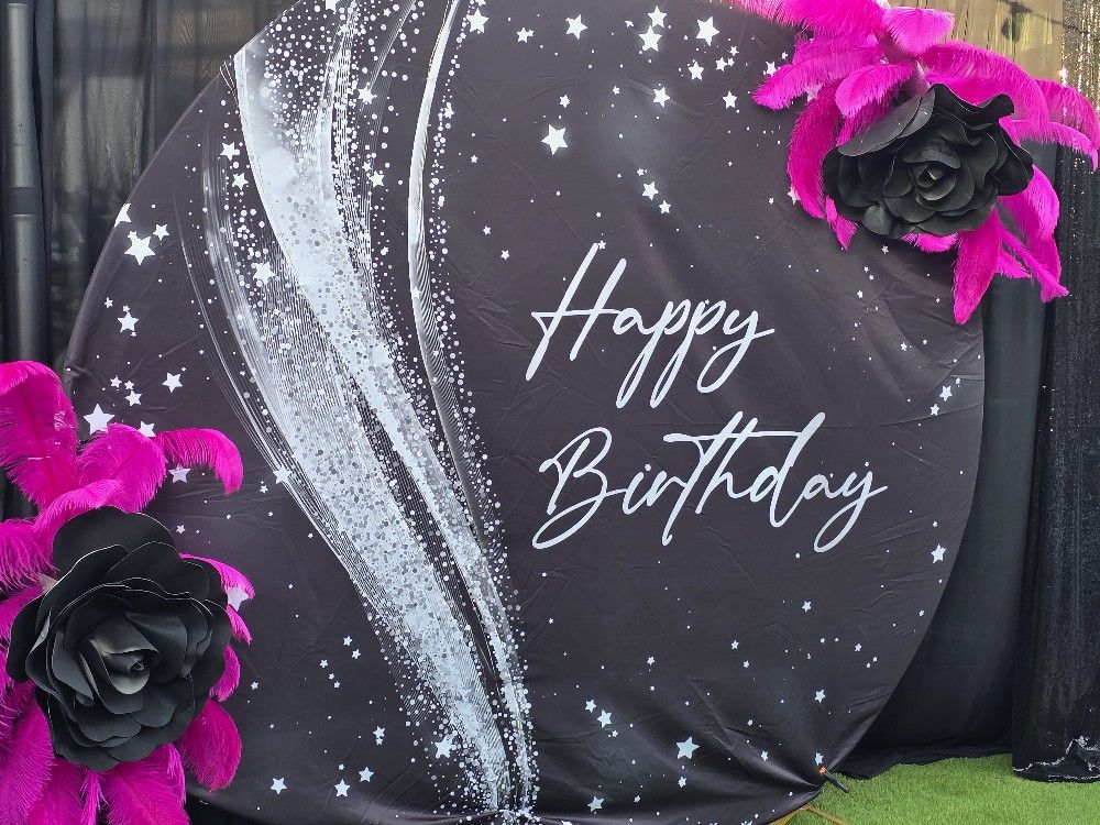 360 Photo Booth, Bloon Decorations, Chairs