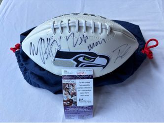 Signed Seahawks Football