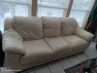 Full leather 3 seat sofa