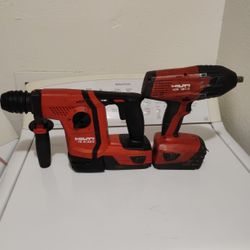 Hilti Rotary Hammer TE 6-A22 And Hilti Torque Wrench 1/2 Inch SIW 18T -A
