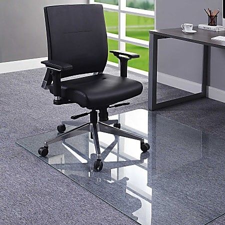 Lorell Tempered Glass Chair Mat 60x48 (New)