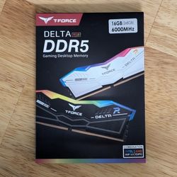Teamgroup T-Force Delta RGB DDR5 Memory 16gb(2x8gb) 6000mhz Ram