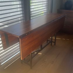 Crate and Barrel Drop Leaf Table 