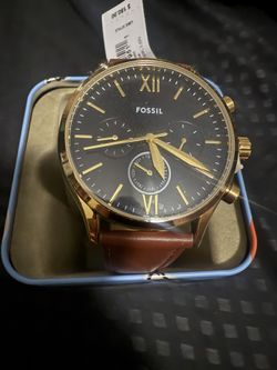 Fossil Leather Strap Watch