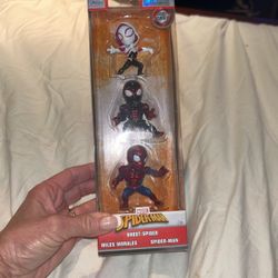 Marvel, Spider-Man, Figures, Ghost Spiders, Miles, Morales, And Spider