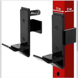 Yes4All Power Rack Attachments: J-Hooks, Olympic Plate Holders for 2x2 3x3 Various Options for Power Rack Attachments: Standard & Roller J-hooks/ Olym