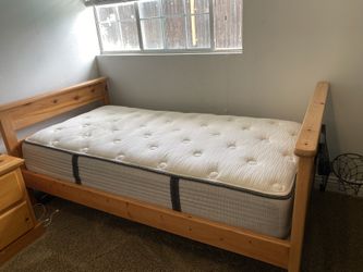 Wood Oak Twin Bunk Beds