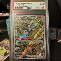 Magneton 159 Scarlet & Violet Promo Cards Holo PSA Nine! Graded Pokemon Card