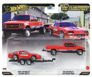 Hot Wheels Team Transport ‘88 Chevrolet Silverado 3500 & ‘85 Camaro IROC-Z 🔥🔥🔥