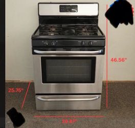 Whirlpool Gas Range 30” Stainless Steel – Fully