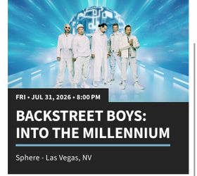 Backstreet Boys At  Sphere Las Vegas