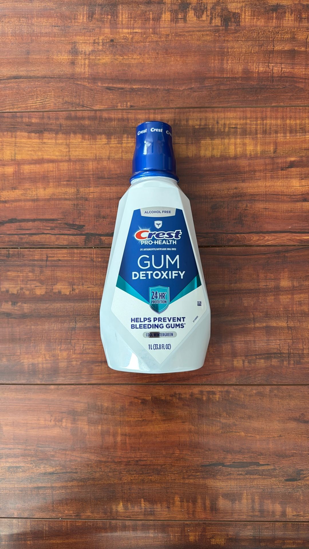 Crest Pro-Health CPC Antigingivitis/ Antiplaque Oral Rinse GUM DETOXIFY 24Hr Protection; Helps Prevent Bleeding Gums: Cool Wintergreen 1 Liter