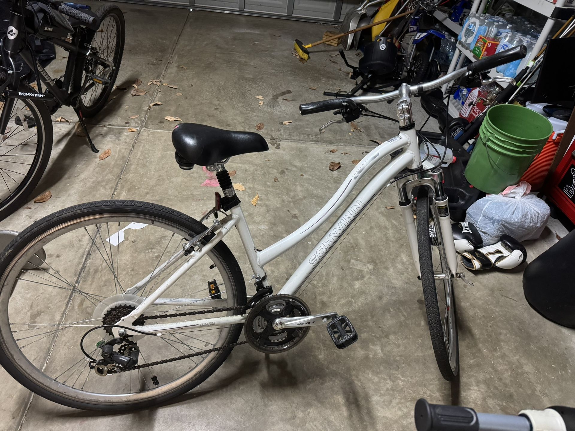 White Schwinn Bike