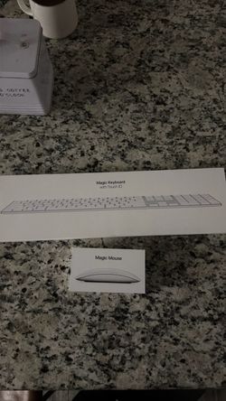 Apple Magic Keyboard and mouse