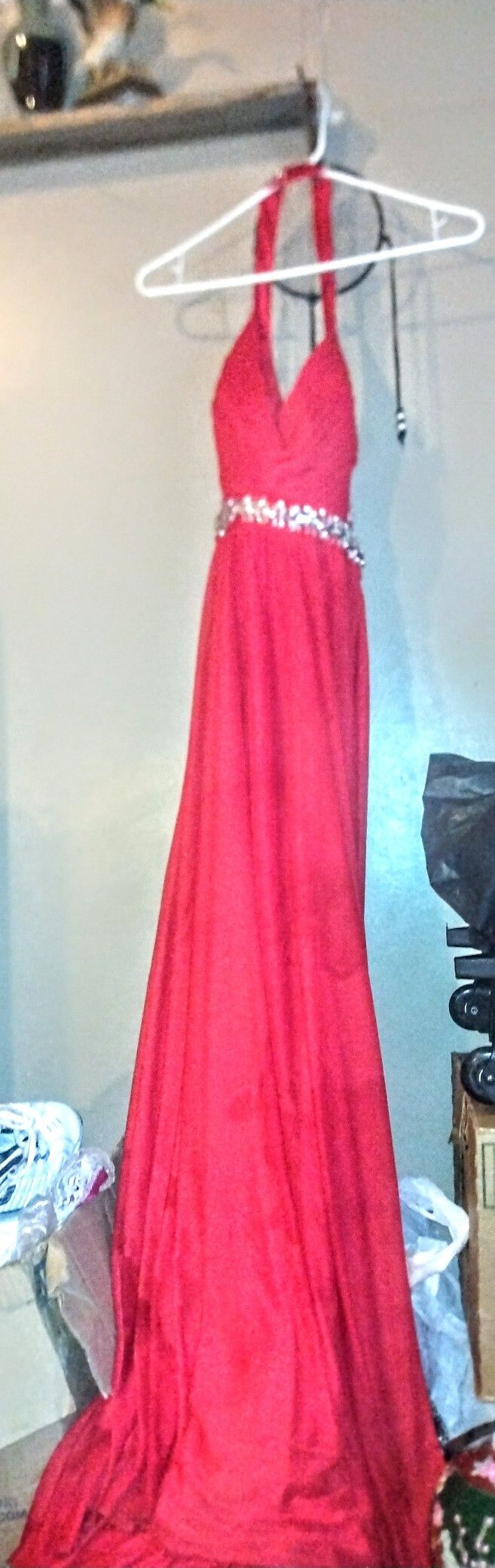 Red Sequin Hearts Dress Size 5