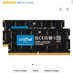 Laptop Memory Ram 16x2 Ddr5 5600 Mhz
