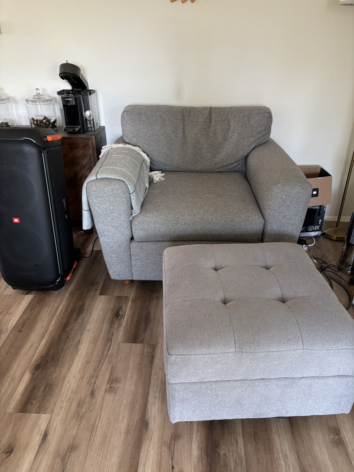 Arm Chair And Ottoman
