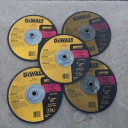 New 5 pack Dewalt DW4954 9x1/4x5/8-11 General Purpose
