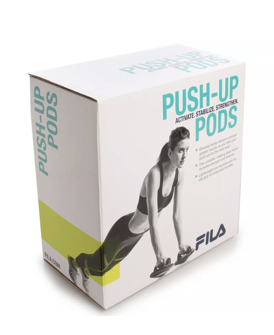FILA Push Up Pods Portable Workout Exercise Equipment For Home Gym Workouts