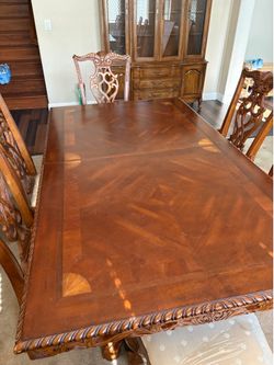 Former dining table and hutch