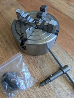 VEVOR K72-125 Lathe Chuck, 5 Inch, 4-Jaw, Independent Metal Lathe Chuck with Reversible Jaw, Cast Iron Body, 0.276 -2.244 in Internal 1.89 -4.92 in Ex