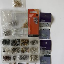 Jewelry Making Supplies Lot - Clasps, Jump Rings, Hooks & Findings Organizer Set