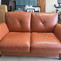 Leather Loveseat Couch