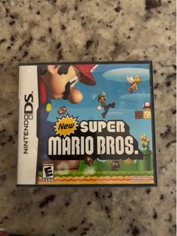 New super Mario bros ds game with box