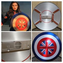 Disney Parks Marvel Hero Relic Captain Carter Vibranium Shield Limited-Release from ‘What If…?’ with Motion & Impact Sound Effects! 💥