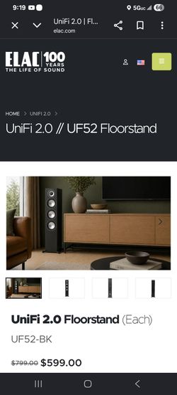 Elac floorstanding speakers