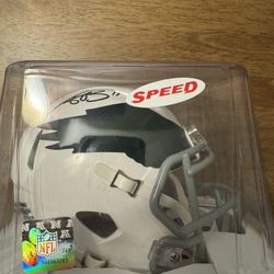 AJ Brown Signed Mini Helmet
