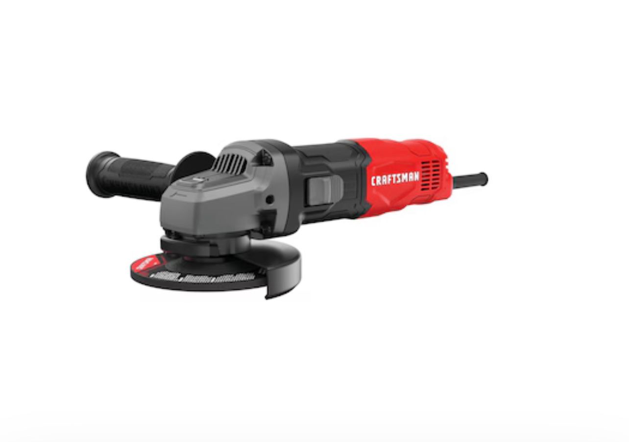 CRAFTSMAN 4‑1/2″ 6 Amp Corded Small Angle Grinder